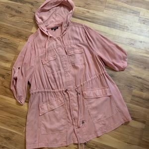 Torrid peach hooded Anorak size 1